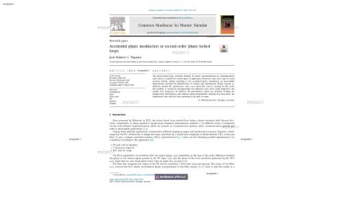 Accidental phase modulation in second-order phase-lockedloops